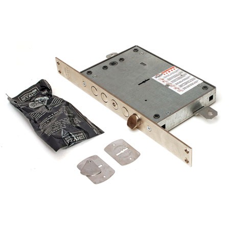 Замки врезные, Замок врез. РУБИН В-1.08.31 никель, сувальдный стержни 4 шт. диаметр 18мм тяги под фалевую ручку, «Сезон торговли»